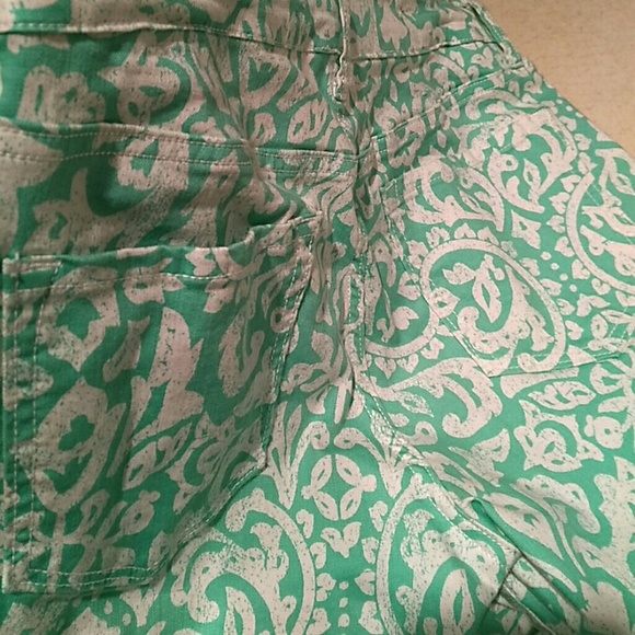 Green and white stretchy skinny jeans - Picture 6 of 8